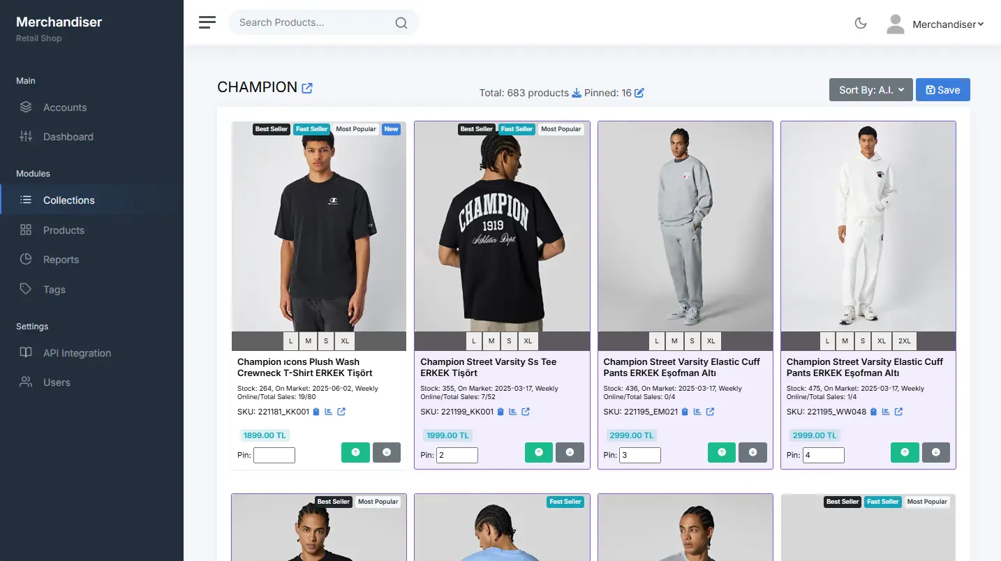 Smart Visual Merchandiser - Clasificación de Productos